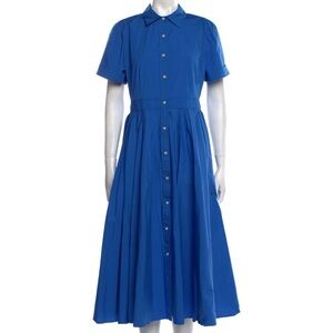 ALEXIS for Target Shirt Dress Womens Size M Blue Collared Button Front